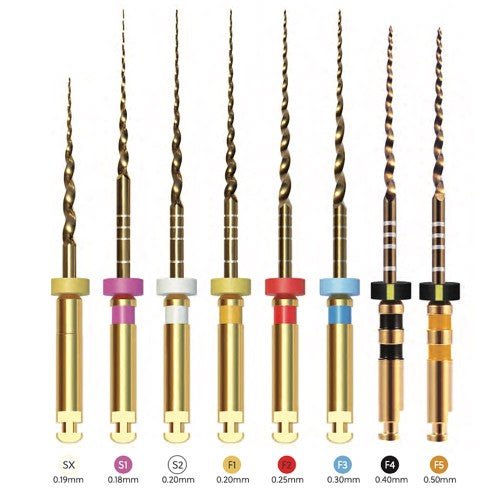 ProTaper Gold Comparable Files: GoldenTaper Rotary Files, Same Sequence and Technique - GoldenDent