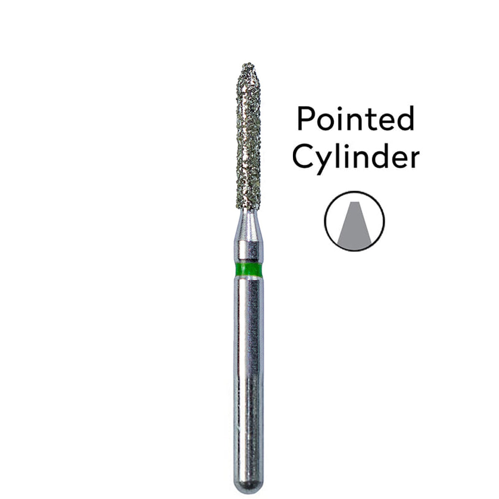 Tempo FG Single Use Diamond Burs 885 -Pointed Cylinder Shape Qty 25
