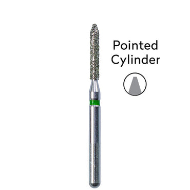 Tempo FG Single Use Diamond Burs 885 -Pointed Cylinder Shape Qty 25