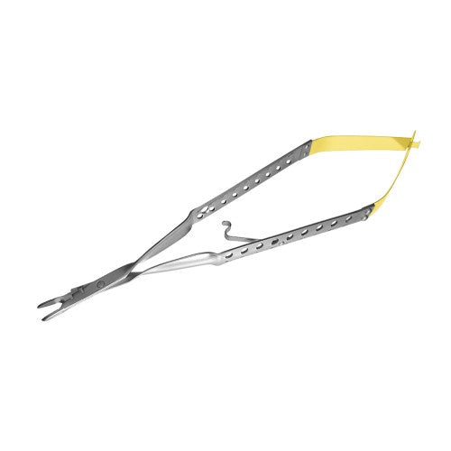 Universal Castroviejo Needle Holder Round Handle Straight Tips & Suture Cutter Combo