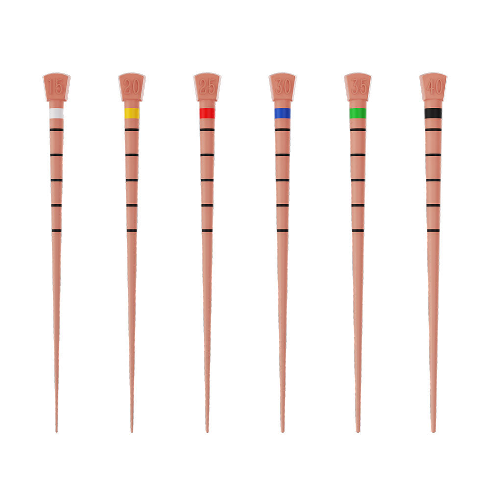 Injection Molded Gutta Percha Length Marked: Matches Golden V-Blue & Vortex Blue Compatible Qty 60