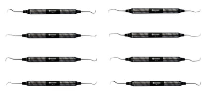 Hygienist Dental Hand Scalers 9.5mm Hollow Handles Sharp Tips