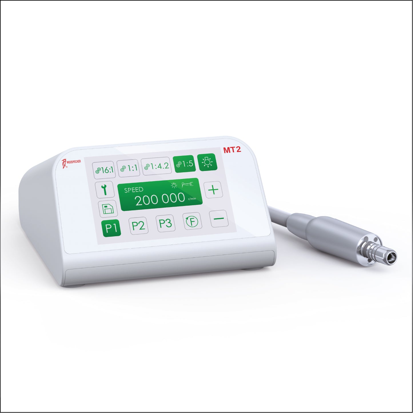 Woodpecker MT2 Electric Dental Motor + 1:5 LED Contra-Angle