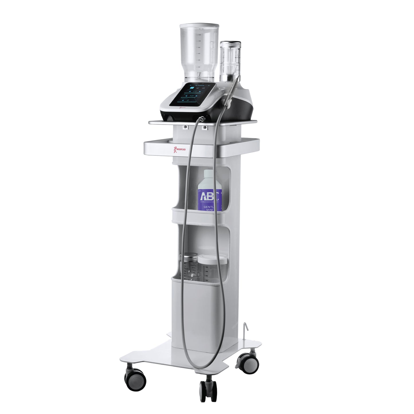 Woodpecker PT-B Mini Desktop Dental Air Polisher - Heated Water & Wireless Foot Pedal