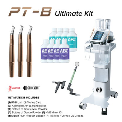 Woodpecker PT-B Desktop Air Polisher & Ultrasonic Scaler Combo Unit