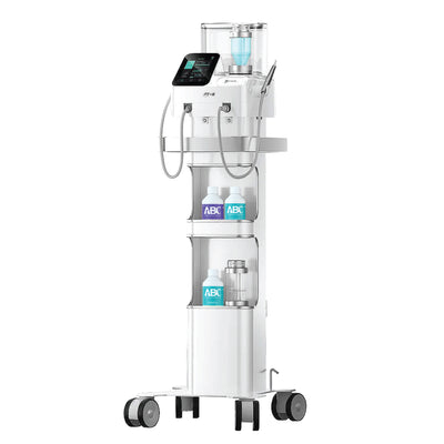 Woodpecker PT-E air polisher and ultrasonic scaler mounted on mobile trolley cart - Woodpecker - GoldenDent