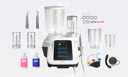 Woodpecker PT-B Mini Desktop Dental Air Polisher - Heated Water & Wireless Foot Pedal