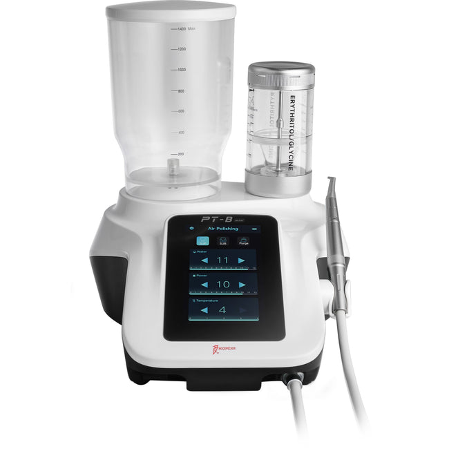 Woodpecker PT-B Mini Desktop Dental Air Polisher - Heated Water & Wireless Foot Pedal - Woodpecker - GoldenDent